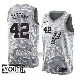 Canotte Bambino San Antonio Spurs Davis Bertans 42 2018-19 Nike Grigio Swingman